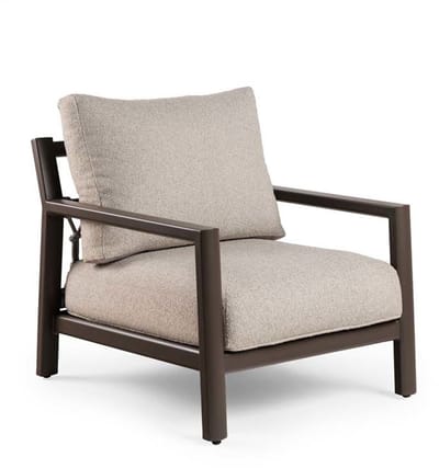 Tierra outdoor - Oasis lounge stoel chocolat