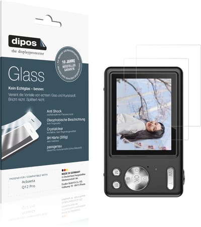 dipos – 2x Pantserfolie geschikt voor Acbaeta Q12 Pro | 9H Screenprotector