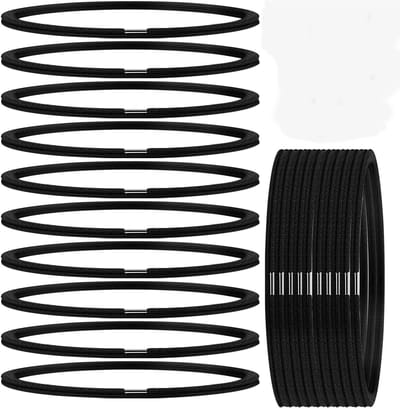Prullenbak Banden - 20 Stuks - Universeel - Elastische Lock-Banden - Container Banden - Elastische Elastiekjes Voor Prullenbak - Voor Prullenbak, Container & Afvalbak - Omtrek 70 CM - Zwart