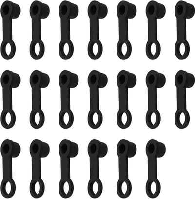 Dailygoods- Remontluchter 20 Stuks - Rubber Afdekking - Stofdeksel - Vetfitting Cap - Universele Montage - Geschikt voor 8 mm - Afdekkap