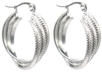 Oorbellen - oorringen - oorsieraad - sieraad - RVS - zilverkleurig - spiraal - hip - trendy - tijdloos - chique - feest - cadeau - vrouwen - dames