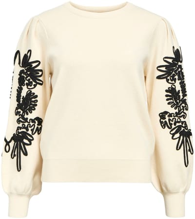 Object Objjoana L/s Knit Pullover Truien & vesten Dames - Sweater - Hoodie - Vest- Zand - Maat XL