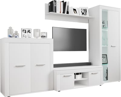 4-delig TV lowboard TV meubel Wandmeubel Woonkamer Wandmeubel Usilo L