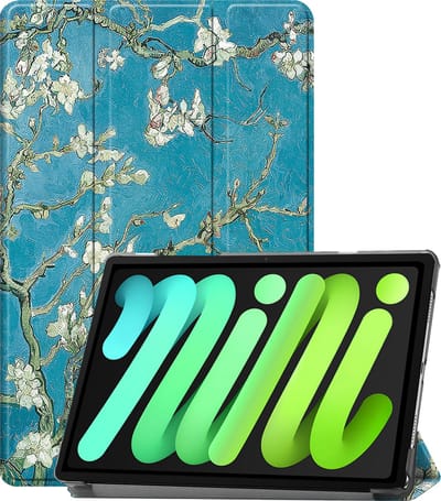 Hoesje Geschikt voor Apple iPad Mini 7 (2024) - 8.3 inch - 7e Generatie - Dun & Stevig - Trifold Bookcase - Hard Cover - Hardcover Book Case - Tablet Hoes - Blokken