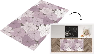 Keukenloper - Loper keuken - Patroon - Bloemen - Minimalisme - 120x60 cm - Keukenloper vinyl