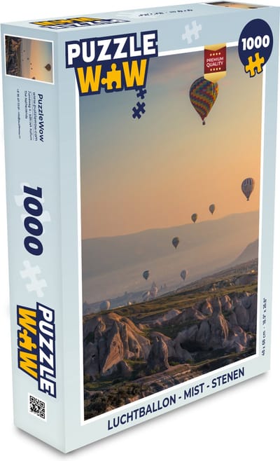 Puzzel Luchtballon - Mist - Stenen - Legpuzzel - Puzzel 1000 stukjes volwassenen