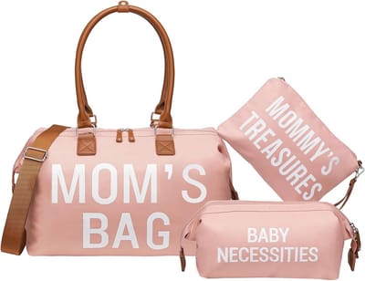 Grote Luiertas Draagtas met 2 Organizers - Ideaal voor Ziekenhuis, Reizen en Babyverzorging