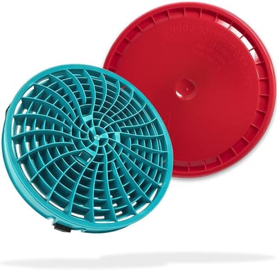 Vuilinzet en Deksel - Wasemmer Accessoires - Krasvrij Auto Wassen - Vuil Scheidend Inzetstuk - 31 cm Diameter