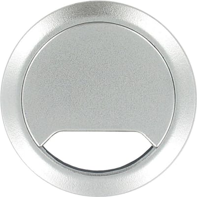 TQ4U Kabeldoorvoer - ABS Kunststof - Ø 60 mm - Verstelbaar - Zilver Metallic
