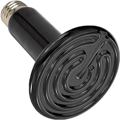 Lampe chauffante pour reptiles 200W 220V, lampe chauffante en céramique étanche à infrarouge, douille E27, chauffage en céramique noir