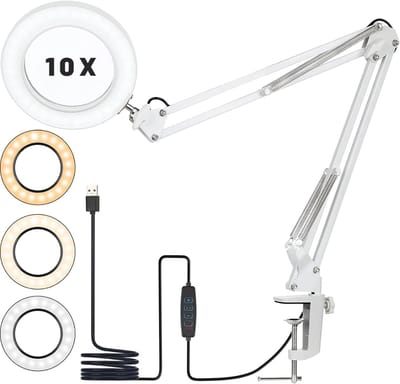 Loeplamp met Standaard - Lamp met Led Verlichting