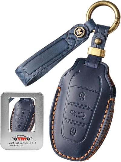 Lederen Autosleutelhoes voor Peugeot e208 GT 307 308 SW 408 508 2008 3008 GT 4008 5008 | Sleutelbescherming, Sleutelaccessoires en Sleutelzakje