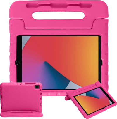 Hoesje - Geschikt voor Apple iPad 9 (2021) - 10.2 inch - 9e Generatie - Kinderhoes Shockproof Bumper - Kidsproof Case - Tablethoes - Kinder Hoes Cover - Roze