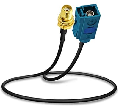 GPS DAB Antenne-adapterkabel van Fakra Z naar SMA - 30 cm Verlengkabel voor Auto Stereo en Navigatie