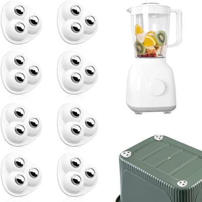 JHUBERS- Wielen set van 8 - Zwenkwielen - Meubelwielen - Stabiliteit - Geluidsarm - Vloerbescherming - Meubelswielen