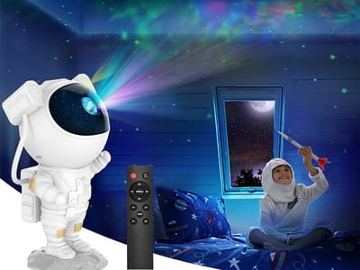 Borvat® Galaxy Sterrenhemel Projector – LED Nachtlampje voor Slaapkamer en Kinderkamer – Inclusief Afstandsbediening – Witte Ster