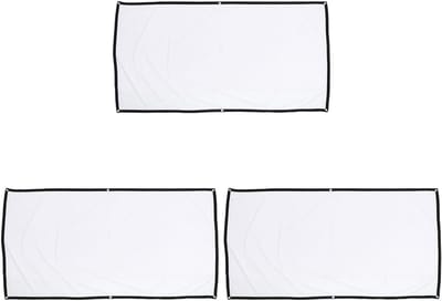 Projectiescherm - Filmscherm Beamer - Thuisbioscoop Buiten - Opvouwbaar Draagbaar Lichtgewicht - 100 Inch 16:9 - Wit met Zwarte Rand
