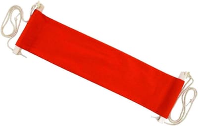 Voetensteun Hangmat - Bureau Hangmat - Comfortabel Zitten - Verstelbare Lengte - Tot 45cm - Oranje