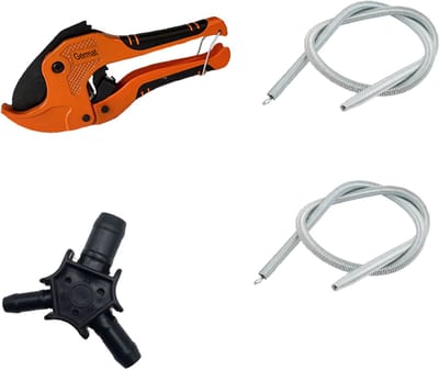PEX & Meerlagenbuis Montage Set 25/32 – Kalibrator & Ontbramer 20/25/32 mm + Buizenkniptang tot 42 mm + Inwendige Buigveren 25/32 – Complete Installatieset Water & CV