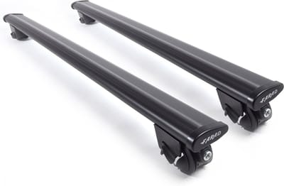 Dakdragers geschikt voor Mercedes EQB vanaf 2022 open dakrailing - Aluminium - Hoog laadvermogen 100kg - Wingbar Zwart - Merk Farad