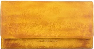 Jack Kinsky Nassau 513 Leren Portemonnee 19 cm - Dames - Horizontaal - gelb