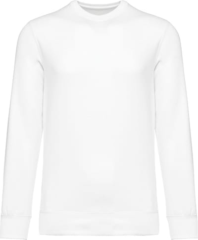 Kariban Gerecycleerde uniseks sweater met ronde hals K4040 - White - L