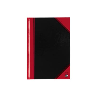 Notitieboek bantex zwart/rood a5 lijn 70gr 96vel | 6 stuks