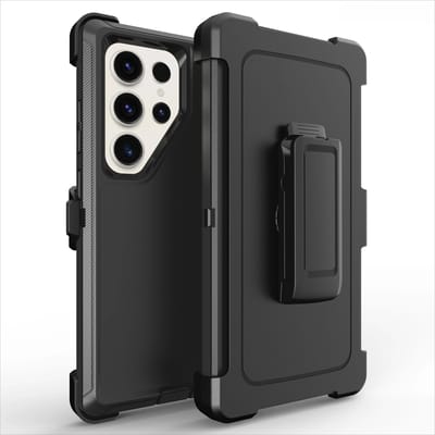 Robuuste Armor Schokbestendige Hoes voor Samsung Galaxy S25 S24 S23 S22 S21 Plus FE Note 20 Ultra Impactbestendige Cover Met Riemclip Galaxy Note20 Ultra 5G