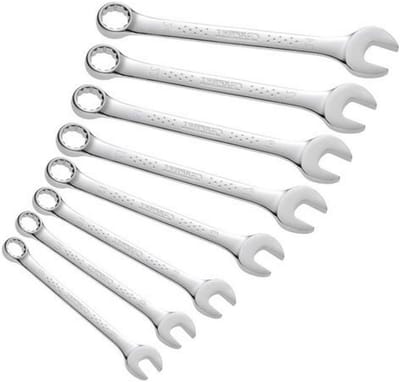 Vork-ringsleutelset - Sleutelset - Reparaties Uitvoeren - 8-delige set - 8-24 mm - Zilverkleurig