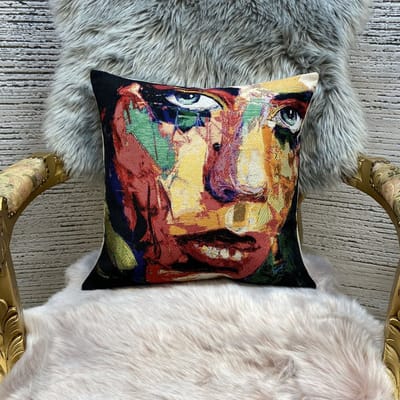 Kussen koho Picasso 45x45- Modern - Woonkamer - Salon - Slaapkamer - Eetkamer - Sierkussen - Kussenhoes - Kat Motief