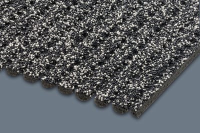 Gravel Scrape Antislipmat op Rol - Breedte 120 cm - Zwart met Wit - per strekkende meter