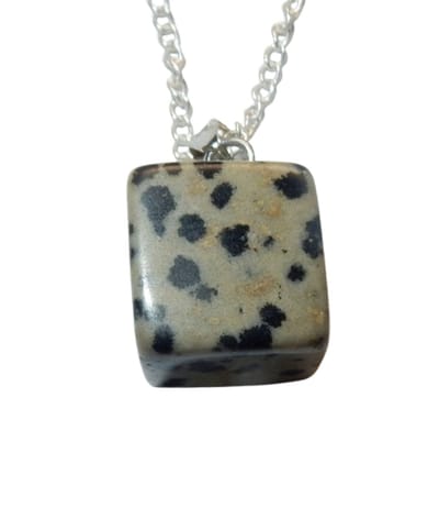 Jaspis Dalmatier Trommelsteen Hanger