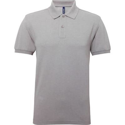 Asquith & Fox Heren Poloshirt met korte mouwen Prestatiemengsel (Heide Grijs)
