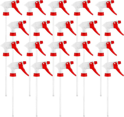 Set van 30 Spray Nozzles voor Flessen - Universele Spraykop met Verstelbare Düse en 28/400 Draad - 22 cm PP Spraymondstukken voor Flessen, Perfect voor Tuinieren en Huishoudelijk Gebruik