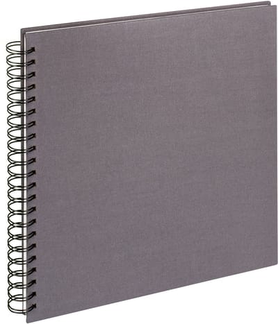 Walther SA-510-T Cloth - Spiraal album - Formaat 30 x 30 cm - Antraciet