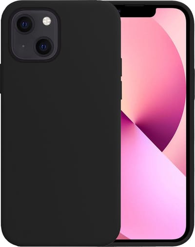 Hoesje - Geschikt voor Apple iPhone 14 - Sterk & Shockproof - Hoes Cover - Siliconen Case - Telefoonhoesjes - Zwart