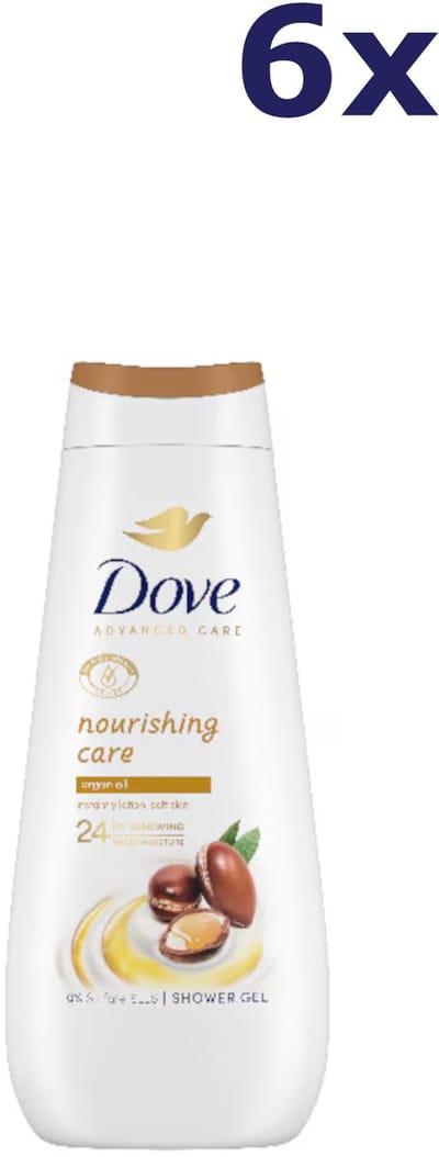 6x Dove Douchegel – Nourishing Care Argan Oil 400 ml