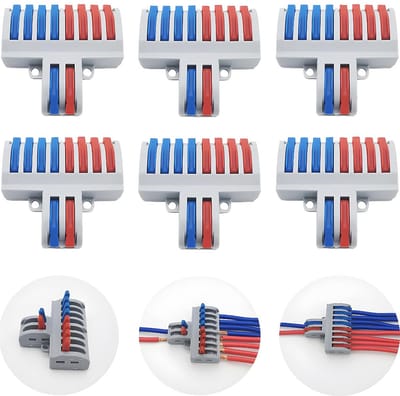 Compacte Draadconnectoren Set voor Efficiënte Elektrische Verbindingen - 6 Stuks