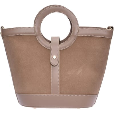 Anna Luchini Beige Rundleer Tas