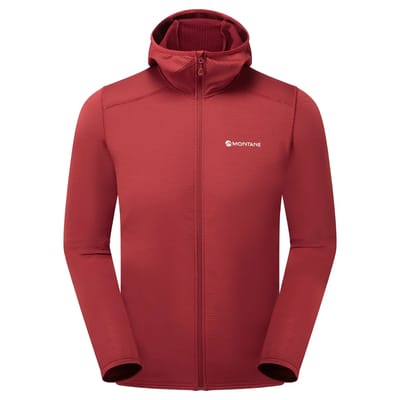 Montane Protium Lite Fleece Met Volledige Rits Rood M Man