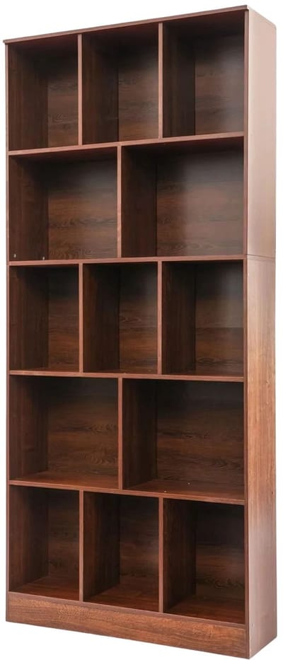 Boekenplank – 5-laags boekenplank, boekenkast met open plank – 80 cm x 24 cm x 180 cm – Voor woonkamer, slaapkamer, thuiskantoor – [Kleur]
