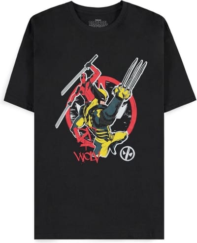 Marvel Deadpool - DP + Wolvie Heren T-shirt - S - Zwart