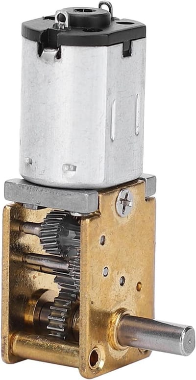 Mini Getriebemotor - Micro Motor - Robotica Projecten - Hoge Torsie - 3 Volt 16 RPM - Zilver