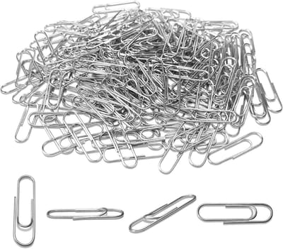 200Pcs Paperclips 28MM Zilver Metalen Klemmen Voor Kantoorbenodigdheden Thuis