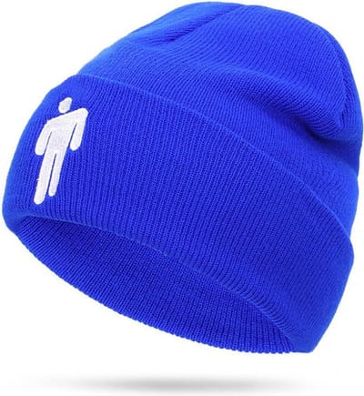 Billie Eilish Muts - Blauw met Wit logo