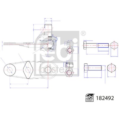 Draagarmverbinding / draagarmpen FEBI BILSTEIN 182492