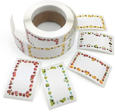 longziming 500 Stuks Jam Labels - Zelfklevende Etiketten voor Potten - Diepvries- en Bewaarstickers - Huishoudetiketten - 50x30mm - Voor Jam & Weckpotten