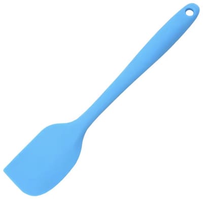CHPN - Blauwe pannenlikker - Spatel - Siliconen Spatel - Pannen likker - Bakspatel - Dessert - Blauw - 21cm - Hittebestendig - Kook accessoires - Roeren - Bakken - Koken - Blue - Uitspatelen