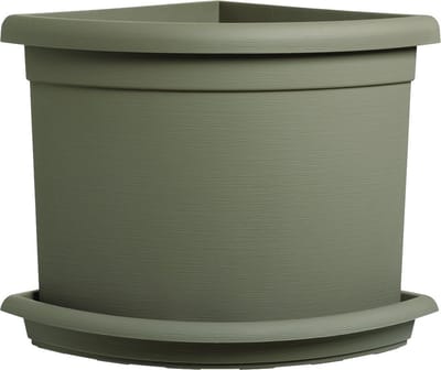 Elezza Kwart Plantenbak Decor Angolare L45 x B45 x H48 cm - Taupe