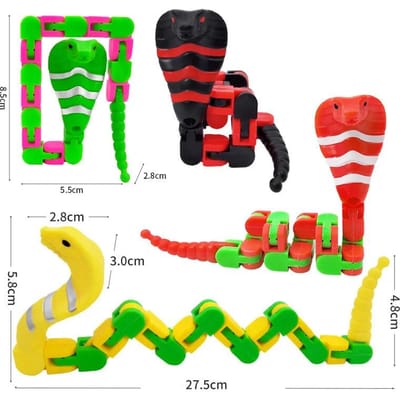 2ST Keten Slang Veelzijdig Mechanisch Vingertop Roterende Handring Slang Stressverlichting Fidget Volwassenen Autisme Decompressie Speelgoed green